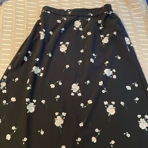 Floral Midi Skirt